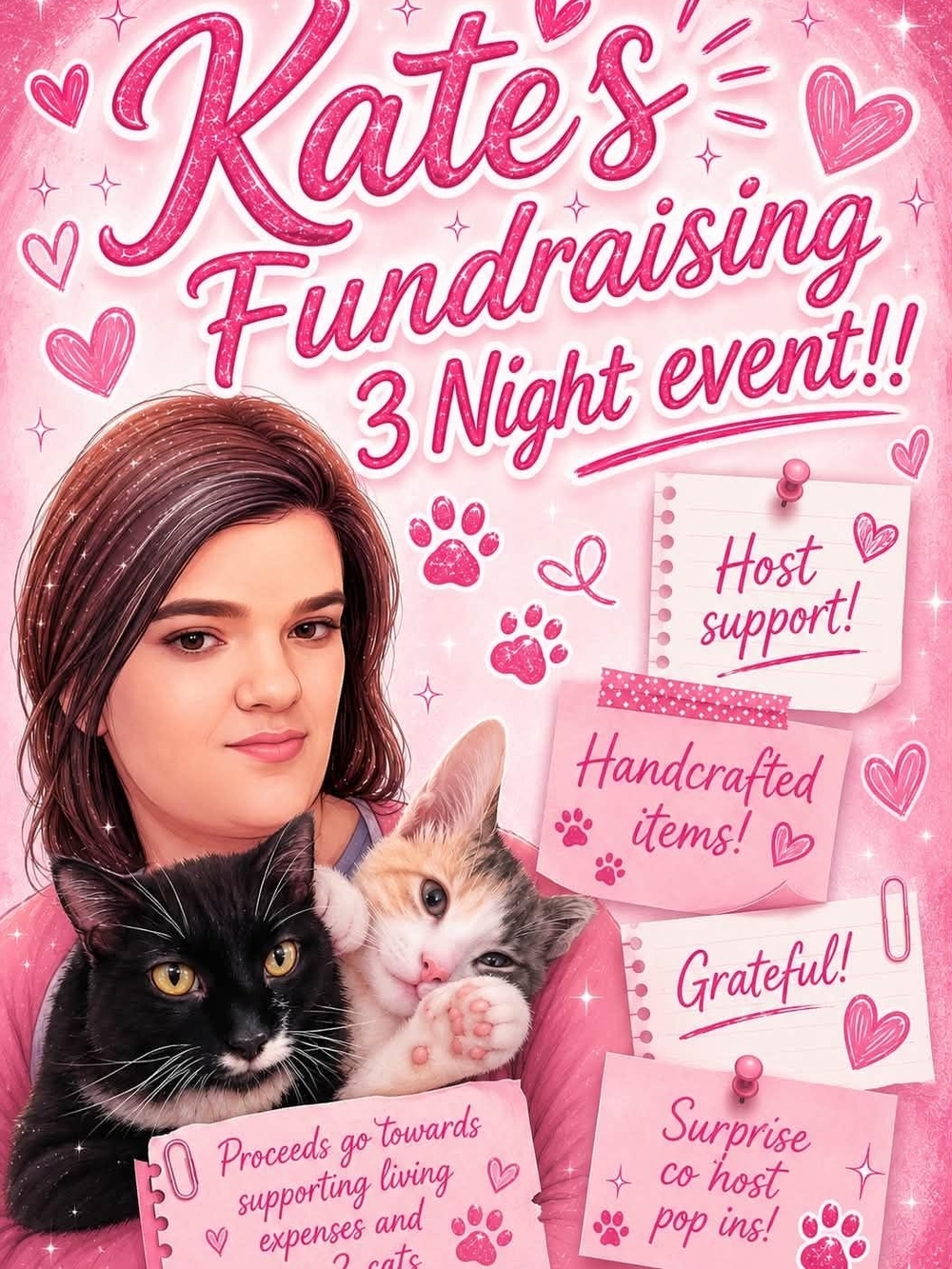 Kate's Fundraising Flyer